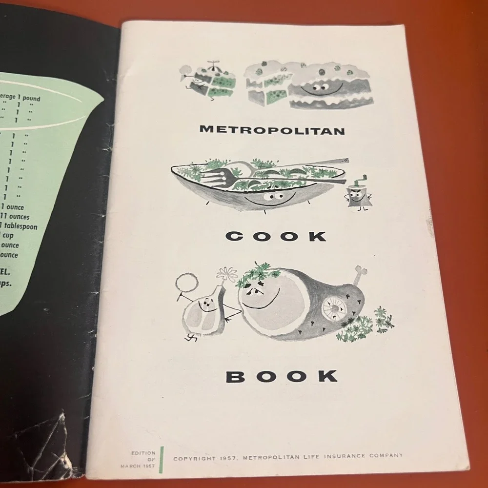 Vintage 1957 Metropolitan Cook Book Metropolitan Life Insurance Company Booklet